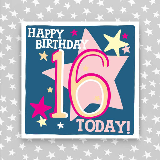 Picture of HAPPY BIRTHDAY 16 TODAY PINK